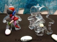 Boite dragées garçon en plexiglass 