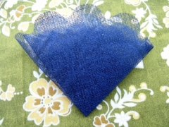 Tulle à dragées en tarlatane, coton rigide pour thème naturel Bleu foncé