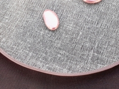 Tulle en tarlatane, coton avec bordure en satin Chocolat