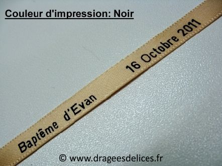 Bracelet souvenir en satin imprimé