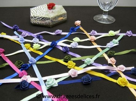 Guirlande de table en satin