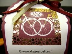 Ballotin de dragées pour mariage collection vélo 