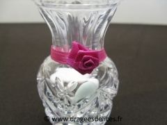 Guirlande de table en satin Fuchsia