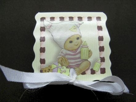 Boite carrée en carton pour baptême collection Lulu