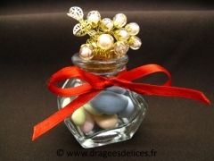 Encrier en verre pour mariage baptême et communion Transparent
