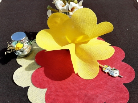 Lot de 14 tulles pas cher jaune clair à garnir de dragées