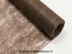 Chemin de table en intissé Marron