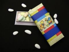 Lot de 14 mini boites rectangulaires pour baptême bébé jouet 