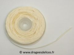 Rouleau de ruban raphia Ivoire