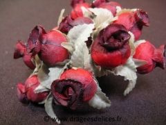 Bouton de rose pour décoration de tulles mariage baptême et communion Bordeaux