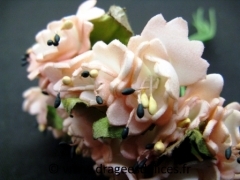 Œillet pas cher en mousse avec feuille en papier pour décoration Rose