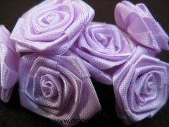 Grosse rosette ourlée pour mariage, baptême et communion Parme