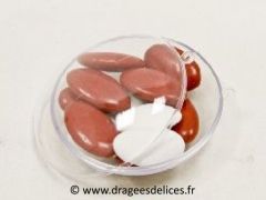 Boite disque en plexiglass pour mariage baptême et communion 