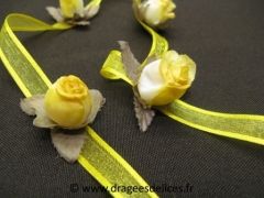 Guirlande de table en organga Jaune