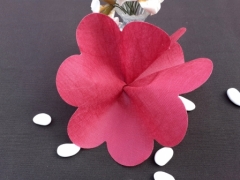 Tulle en papier intissé pour mariage, baptême et communion Framboise