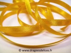 Ruban satin unis Jaune