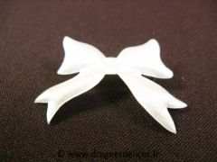 Noeud en satin Blanc