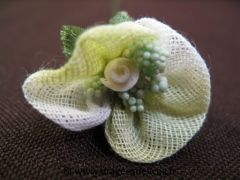 Lot de 25 fleurs Coralie pour déco de mariage baptême et communion 