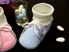 Basquette pour baptême garçon ou fille avec son pot en verre Garçon