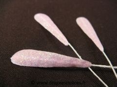 Feuille irisée Rose
