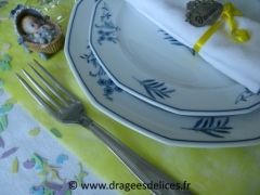 Set de table en intissé Jaune vif