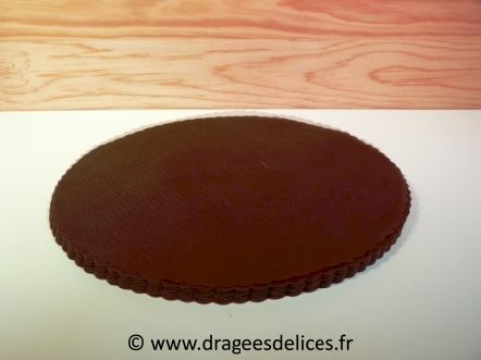 Tulle à dragées unis pas cher : Tulle à dragées unis pas cher marron chocolat