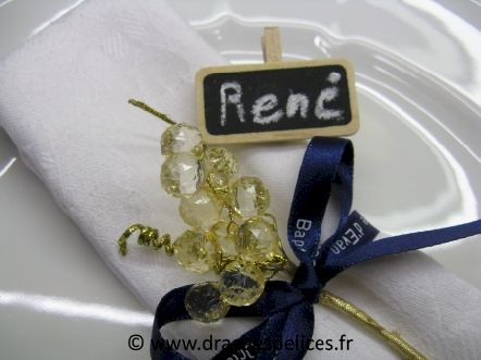 Ardoise marque nom sur pince