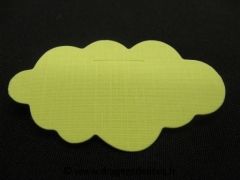 Etiquette nuage Jaune