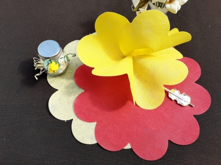 Lot de 19 tulles pas cher jaune à garnir de dragées