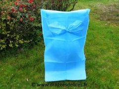 Décor de chaise en intissé Turquoise