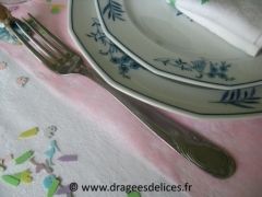 Set de table en intissé Rose