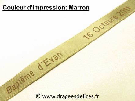 Bracelet souvenir en satin imprimé