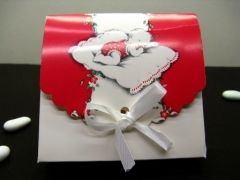 Pochette en carton pour baptême collection bébé fait la sieste Fille
