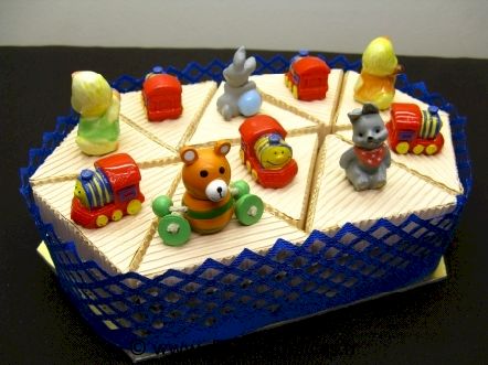 Gâteau la loco et compagnie pour baptême ou anniversaire