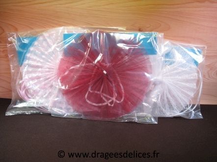 Lot de 2 cocardes mariage pour décoration de voiture