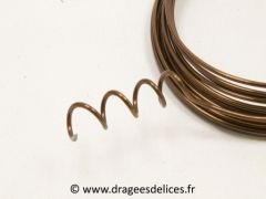 Fil aluminium Marron