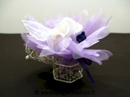 Cage métallique pour mariage baptême et communion en fin de série : Cage métallique ivoire pour mariage baptême et communion en fin de série