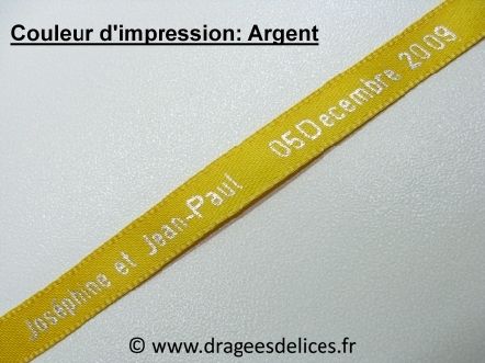 Bracelet souvenir en satin imprimé