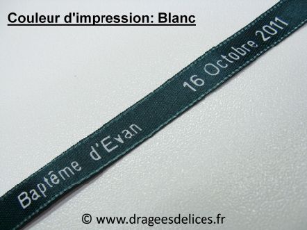 Bracelet souvenir en satin imprimé