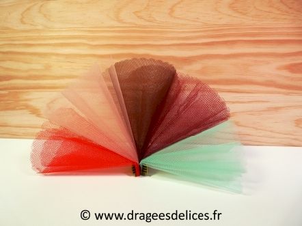 Tulle à dragées unis pas cher : Tulle unis pas cher pour dragées