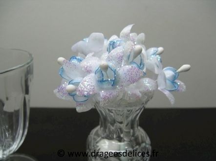 Bouquet de roses pailletées