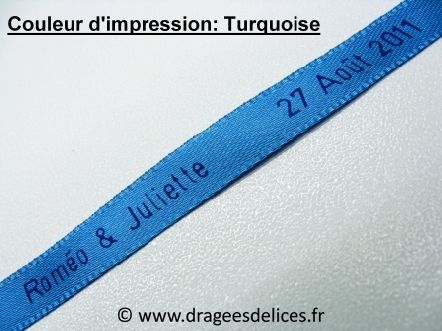 Bracelet souvenir en satin imprimé