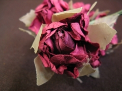 Fleur féerie pour décoration de boites et tulles de dragées Lie de vin