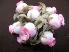 Bouton de rose pour décoration de tulles mariage baptême et communion Fuchsia