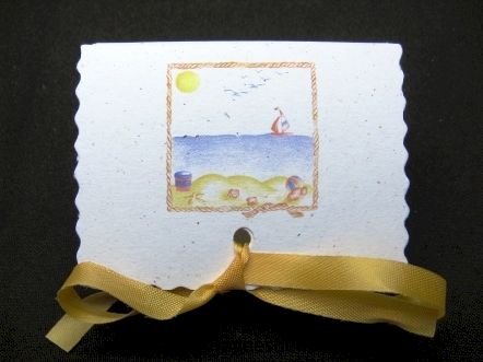 Boite livre pour baptême collection à la plage pour thème mer : Boite livre originale et pas cher pour baptême collection à la plage