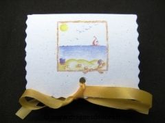 Boite livre pour baptême collection à la plage pour thème mer 