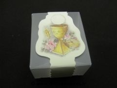 Boite rectangulaire transparente pour communion garçon ou fille 