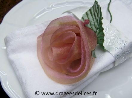 Rose en organza