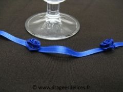 Guirlande de table en satin Bleu royal