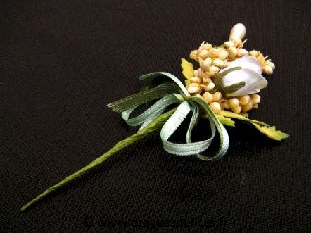 Lot de 12 bouquets naturel avec fleur et perle pour décoration : Lot pas cher de 12 bouquets naturel avec fleur et perle pour décoration